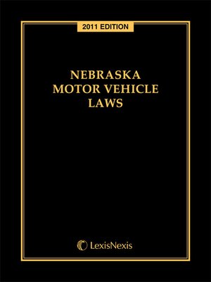 cover image of Nebraska Motor Vehicle Laws